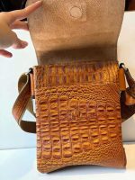 کیف دوشی مردانه چرم طبیعی کد 304 - تصویر 5